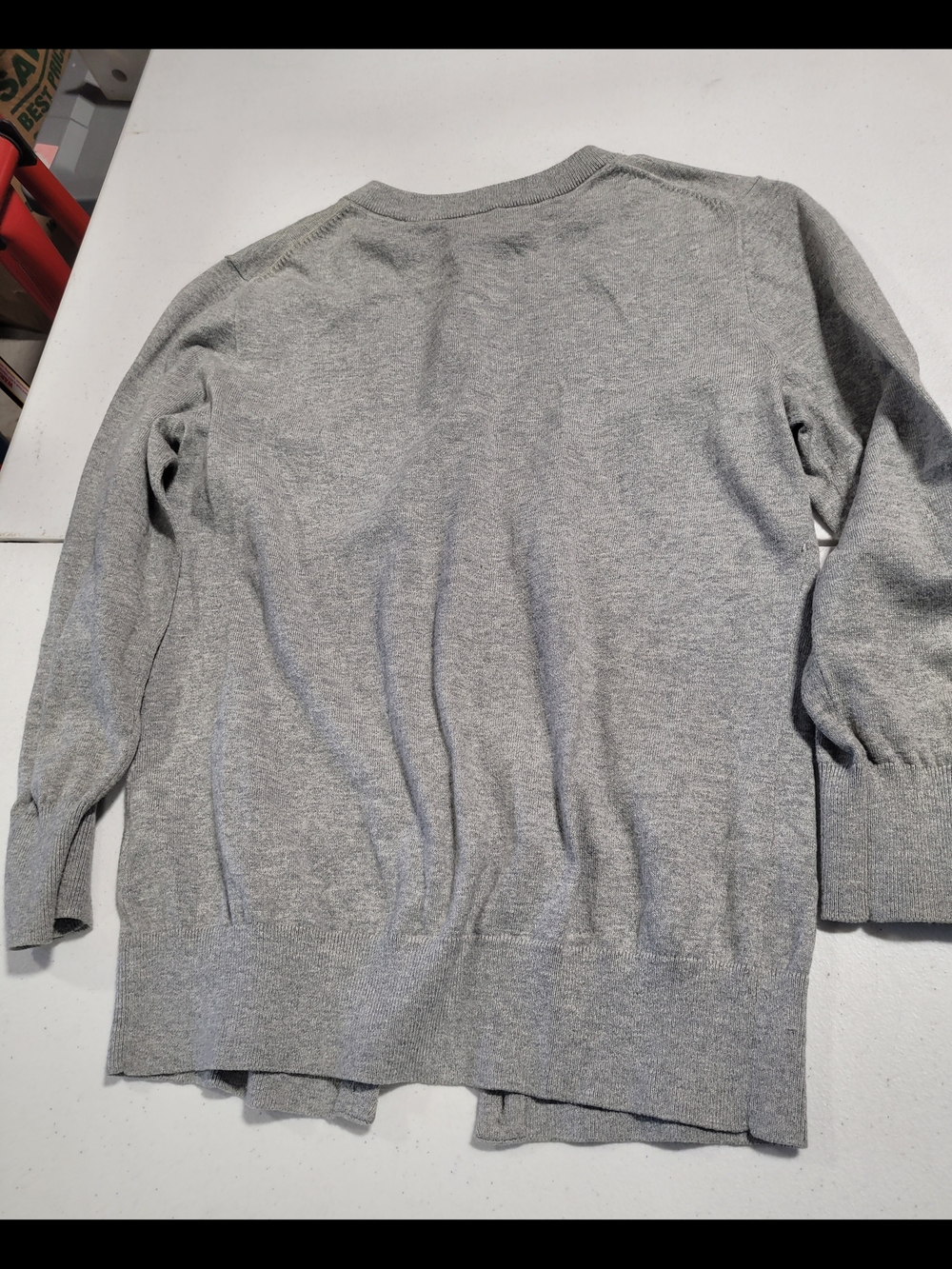 J. Crew Gray Button-Front Women's Cardigan - Picture 3 of 4